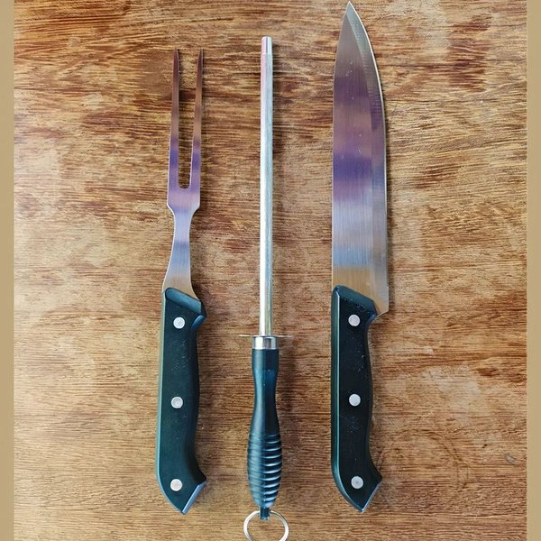 Set de Cuchillo y Trincheta para Asado
