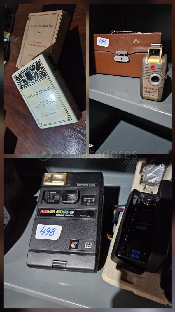 Lote de Cámaras Fotográficas Kodak y Objeto de Colección