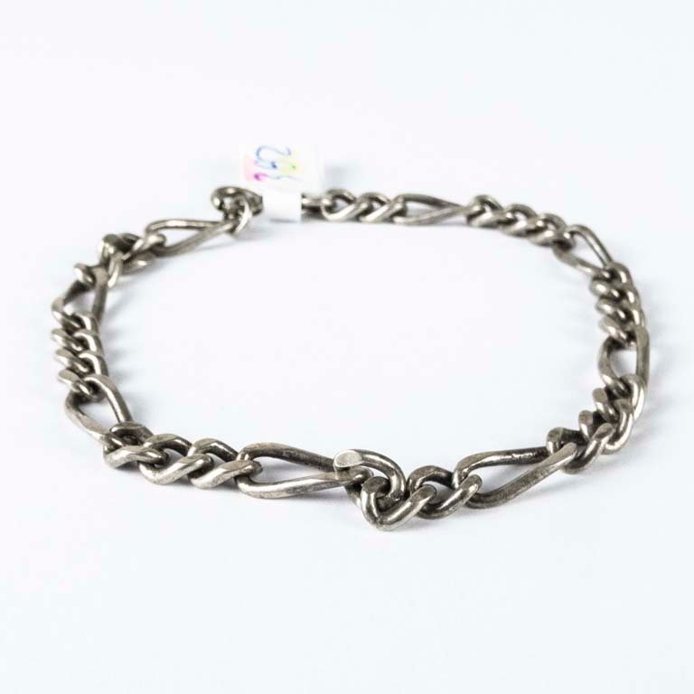 Pulsera de plata en cadena - imagen 2