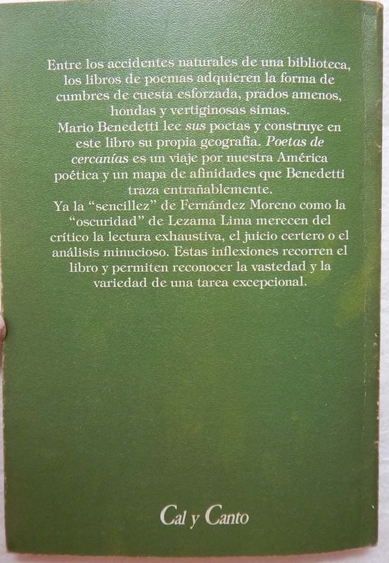 Libro de Poetas De Cercanías de Mario Benedetti - imagen 7