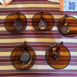 Juego de 5 Tazas Ambar Diseño Clásico - imagen 2