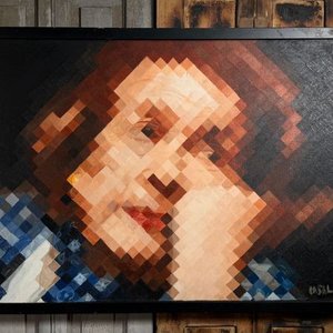 Lote anterior: Óleo sobre Fibra "China Zorrilla" por Enrique Casal (60x90 cm)