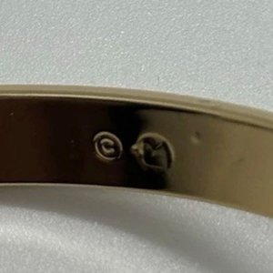 Pulsera Rígida Swarovski Dorada con Cristales Transparentes - imagen 3