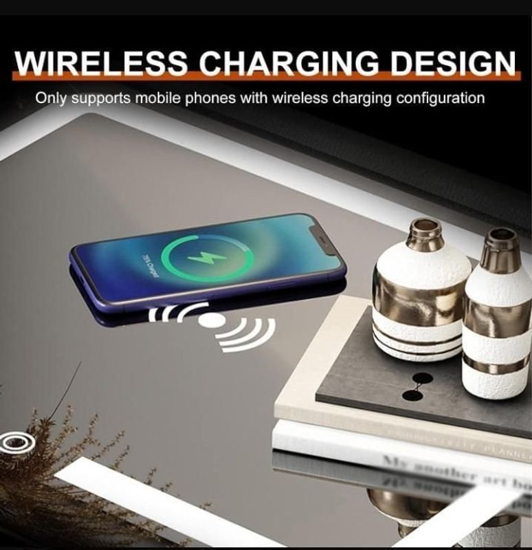 Mesa inteligente con cargador inalámbrico y puerto USB - imagen 5