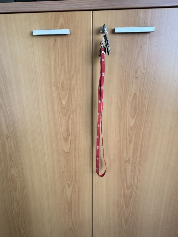 Armario con puertas de madera y accesorios - imagen 1