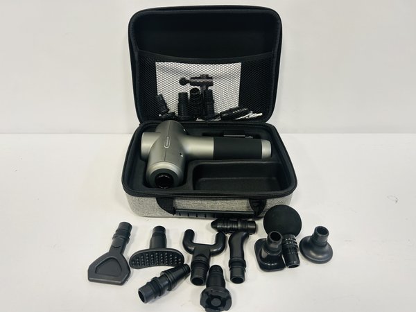 Pistola Masajeadora Eléctrica Portátil con Accesorios