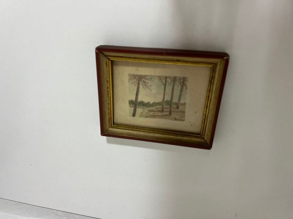 Antigua Pintura "Rex" para Decoración - imagen 1