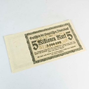 Billete Alemán 5 Millones de Marcos de Múnich 1923 - Sin Circular - imagen 2
