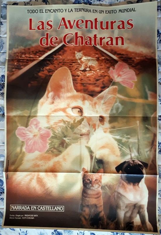 Poster Original "Las Aventuras de Chatran" (1986) - 72 x 106 cm