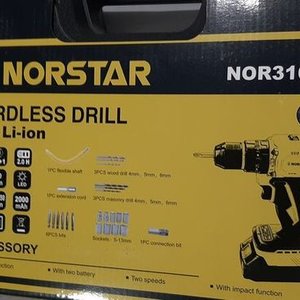Taladro Inalámbrico Norstar 22V Li-ion con 2 Baterías y Accesorios - imagen 2