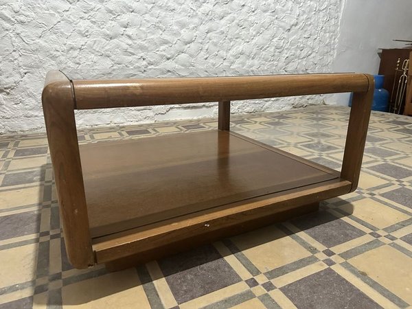 MESA RATONA DE MADERA CON VIDRIO - imagen 3