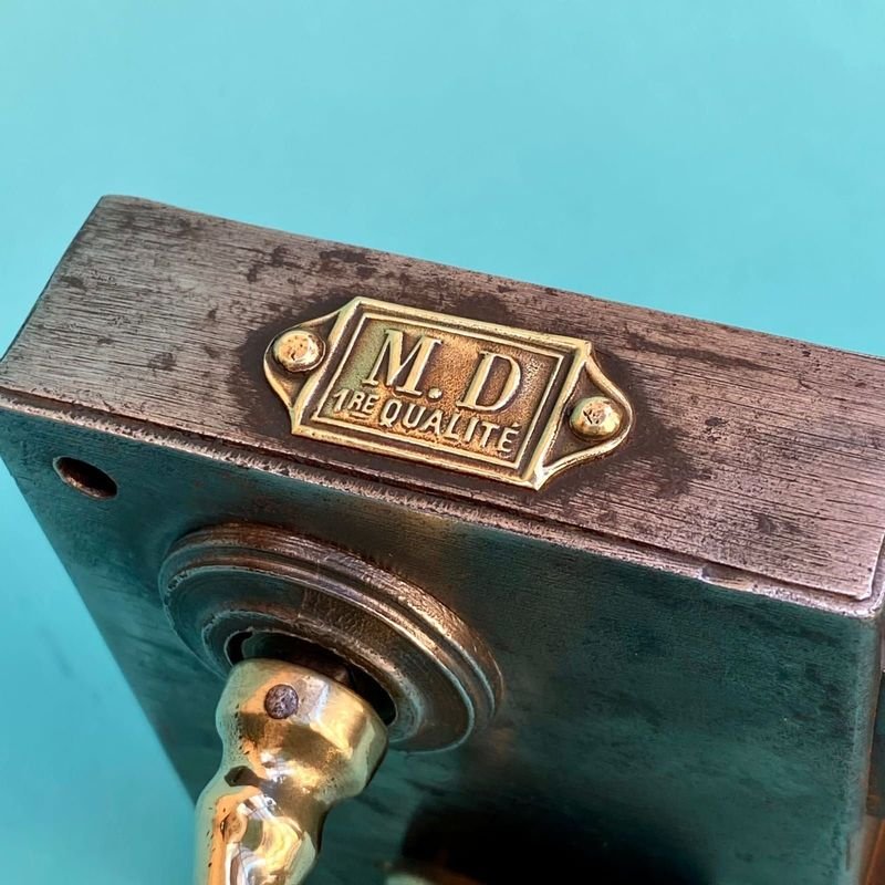 Antigua cerradura francesa de puerta de sobreponer para venta - imagen 6