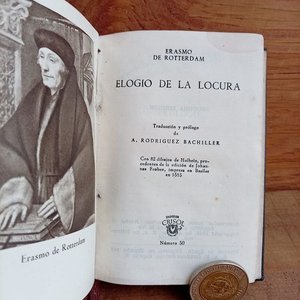 Lote siguiente: Libro "Elogio de la Locura" de Erasmo, Edición Crisol Aguilar (1949)