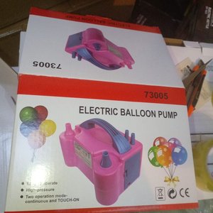 Inflador Eléctrico de Globos Rosa y Azul - imagen 4
