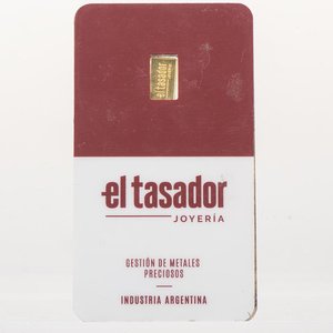 Lingote de Oro Fino 999 "El Tasador" - 1 Gramo - imagen 3
