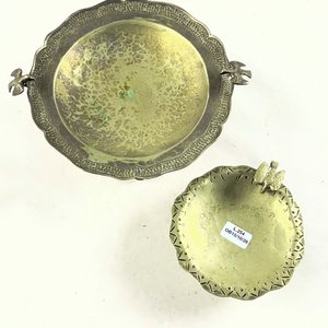 Dos Centros de Mesa Metálicos con Figuras de Aves - imagen 2