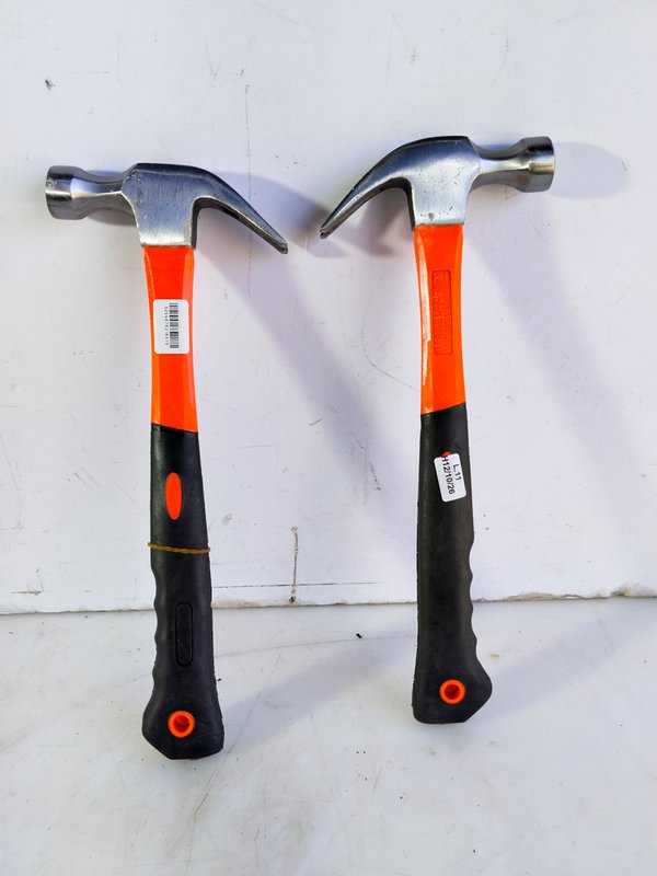 Dos Martillos de Carpintero con Mango Naranja - imagen 1