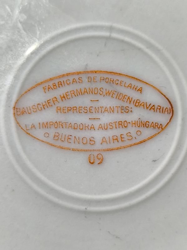 Plato de porcelana real de San Carlos - imagen 3
