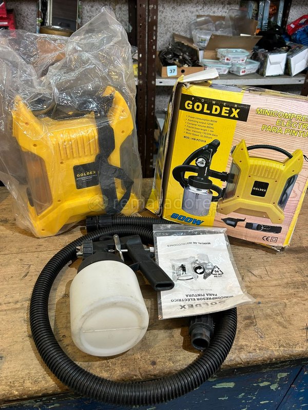 Pistola de Pintar Eléctrica Goldex Mini Compresor