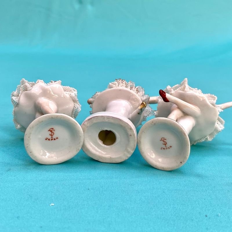 Tres antiguas bailarinas de porcelana para coleccionistas - imagen 4