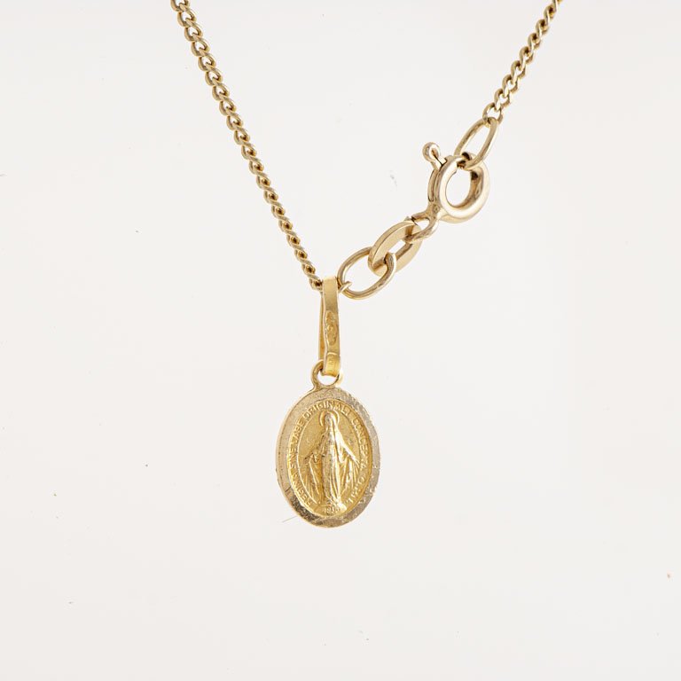 Lote anterior: Cadena con medalla milagrosa de oro 18k