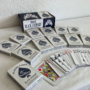 Mazos de Cartas de Póker Black Leopard 707 Plastic Coated - imagen 2