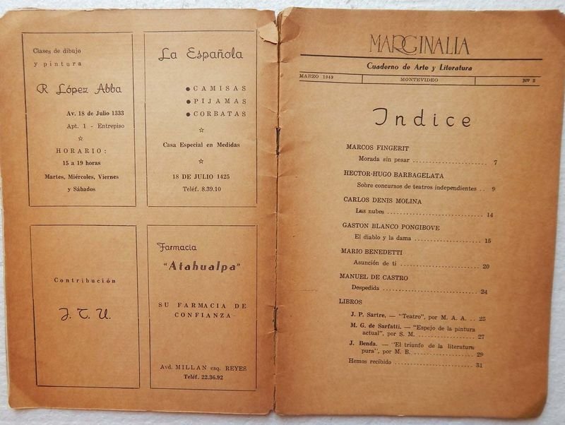 Marginalia. Cuaderno De Arte Y Literatura. Número 3 - Marzo, 1949. - imagen 3