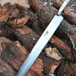 Lote siguiente: Cuchillo Franz Wenk Solingen de Colección con Cabo de Alpaca y Bronce