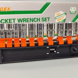 Juego de Bocallaves 1/4" Jngek 12 Piezas Cromo Vanadio - imagen 5