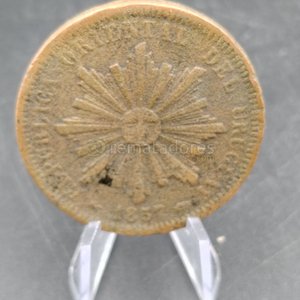 Moneda Antigua de Bronce - 40 Centésimos Uruguayos - imagen 4