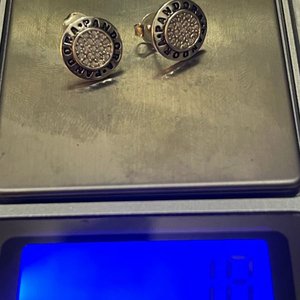 Par de Aros Pandora Plata 925 con Cristales Brillantes - imagen 5