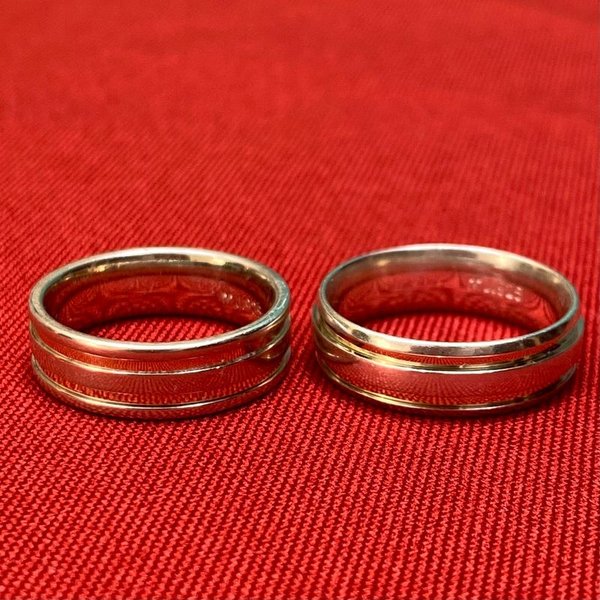 Anillos de plata con detalles en oro - imagen 2