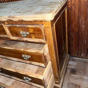 Cómoda Antigua de Madera con 9 Cajones - imagen 5