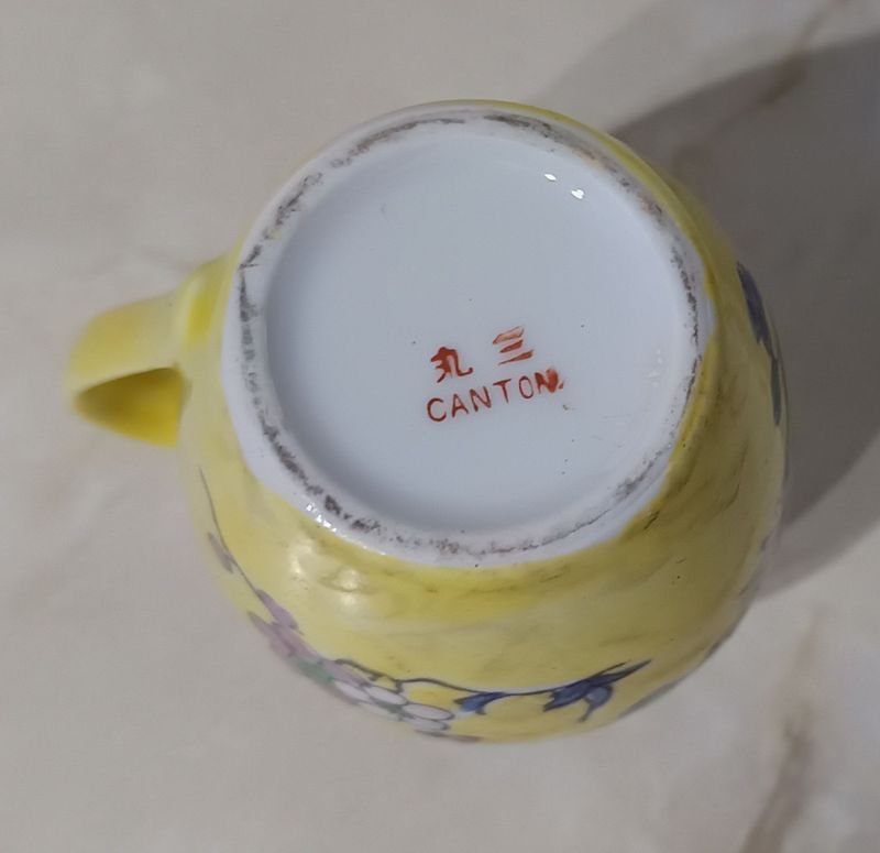 Jarrita de Porcelana CANTON con diseño floral - imagen 6