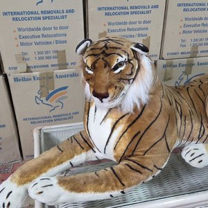 Peluche Gigante Tigre Realista Como Nuevo - imagen 3