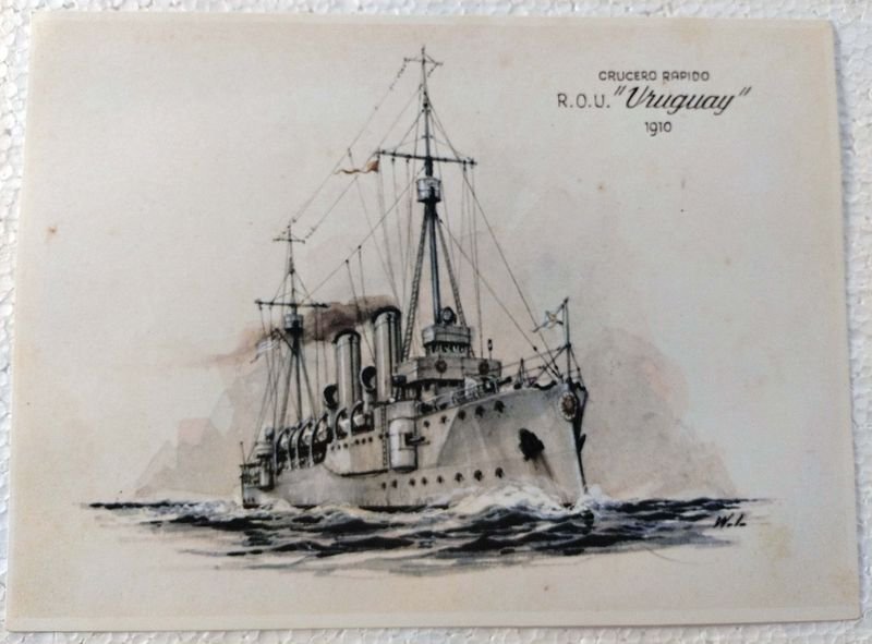 Lote anterior: Colección de láminas ilustradas de barcos de la Marina Uruguaya