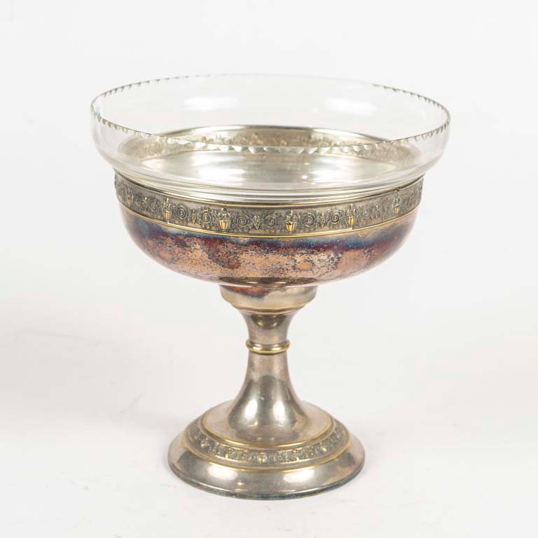 Lote anterior: Centro de platina y cristal decorativo antiguo