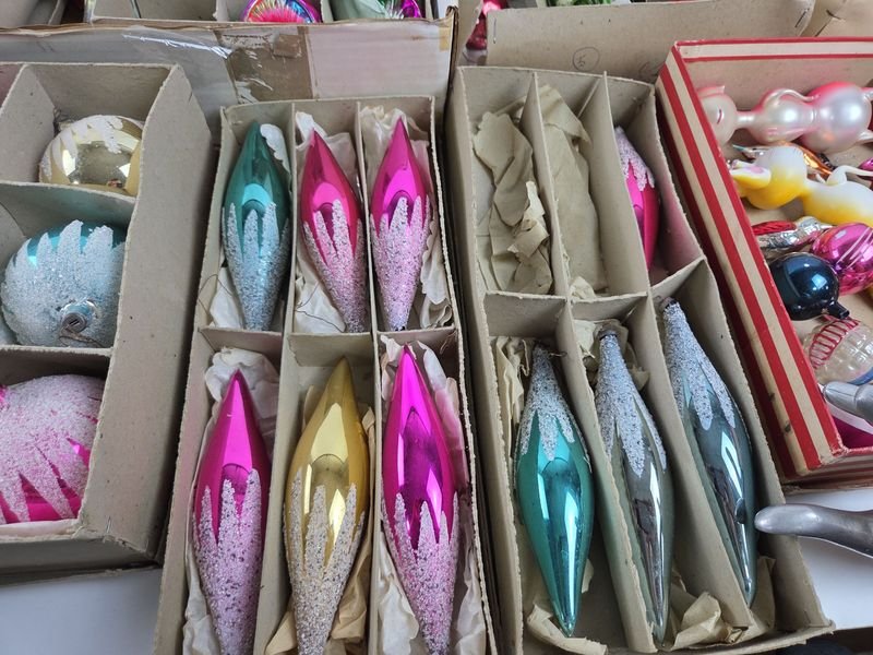 Lotes de adornos de Navidad antiguos y ornamentales - imagen 5