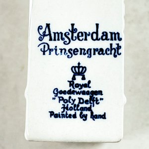 Figura Casa Holandesa Royal Delft "Poly-Delft" Porcelana Pintada a Mano - imagen 4