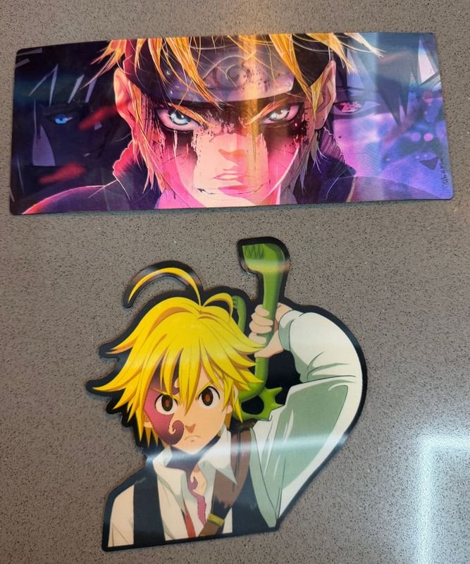 Stickers de Naruto y Meliodas