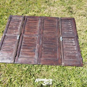 4 Celosías de Madera Cedro con Fallebas - imagen 1