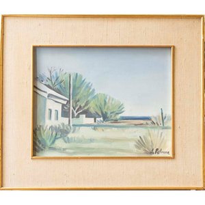 Lote anterior: Pintura al óleo "Casa de Playa" de Patrone, 38 x 48 cm