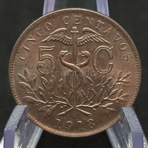 Moneda de 5 Centavos de Bolivia, 1918 - imagen 2