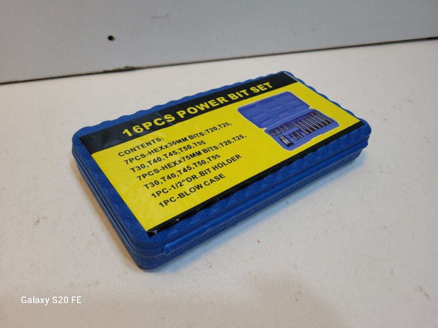 Set de 16 Puntas de Potencia con Estuche Azul