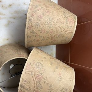 Lote de 8 Pantallas para Lámparas: 6 Florales y 2 Lisas - imagen 4