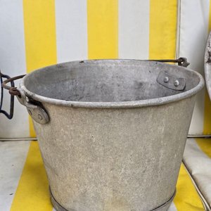 Lote de 4 Baldes y Tachos de Aluminio y Esmalte - imagen 2