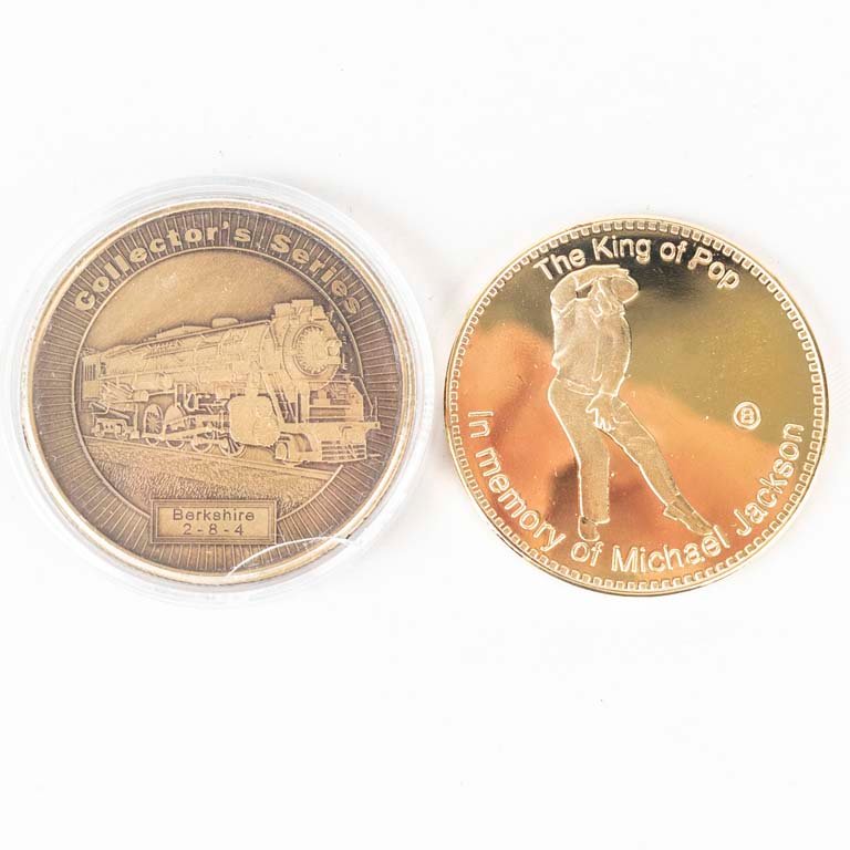 Lote de 2 Medallas: Dream Plan Build y Michael Jackson