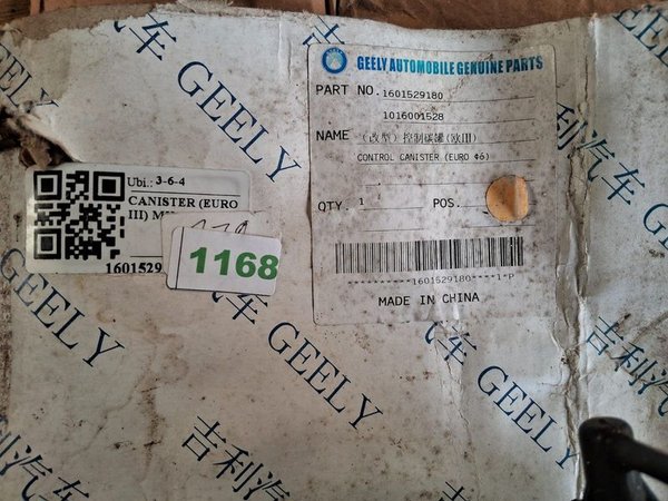 Canister Carbón Activado Geely Original Control Emisiones Evaporativas
