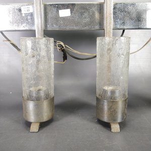 Aplique de Diseño en Metal Cromado con 4 Luces y Vidrios Texturizados - imagen 5