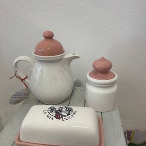 Juego de Tetera, Mantequera y Azucarero "La Mia Cucina" - imagen 3